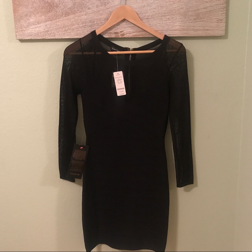 Bebe Black Bandage Dress